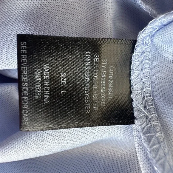 Trixxi Milkmaid Tiered Maxi Dress L Blue Floral Tie Strap Smocked Ruffle Peasant - Picture 8 of 13